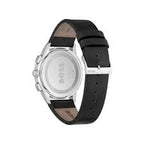 Hugo Boss Watch  For Men Dapper 1513925 Chronograph With Black dial Leather belt with Black color