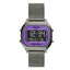 Fossil Retro Digital Grey Mesh Bracelet Positive Display Dial Digital Watch for Gents - FS5888