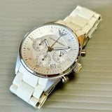 Emporio Armani Women's AR5867 Silver Dial Watch
