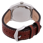 Fossil Everett Three-Hand Date Brown Leather Watch - FS6115