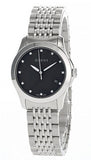Gucci Women's YA126505 Timeless Black Mother-of-Pearl Dial Watch