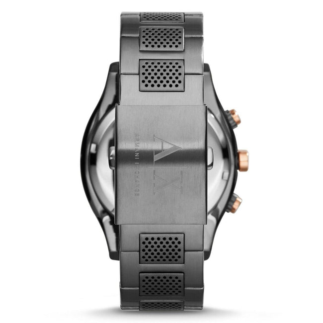 New-armani Exchange Gunmetal Tone Chrono. S/steel Band Gray Dial WATCH-AX1603 Main Image