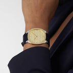 Gucci 25H Quartz Steel/Gold 38mm Golden Brass YA163418