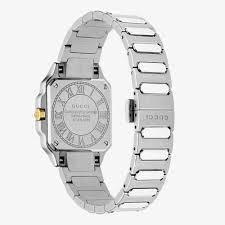 Gucci Women’s Quartz Swiss Made Silver Stainless Steel Silver Dial 24mm Watch YA166503