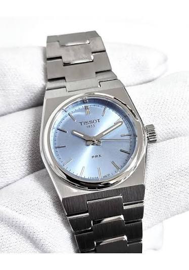 Tissot  PRX Quartz 25mm Ice Blue Dial Steel Women's Watch T137.010.11.351.00