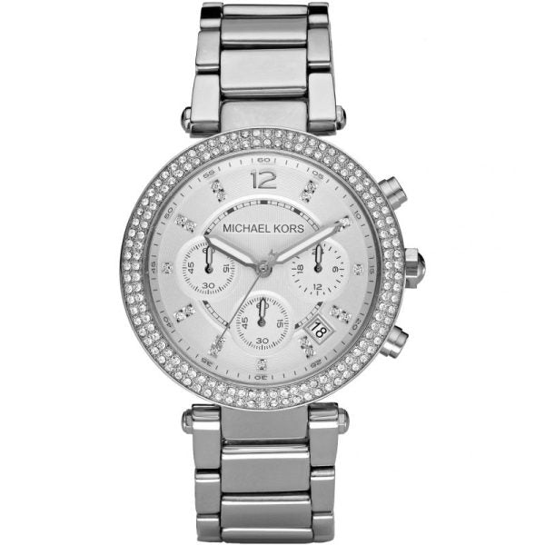 Michael Kors Women’s Quartz Stainless Steel Silver Dial 39mm Watch MK5353 Hover Image