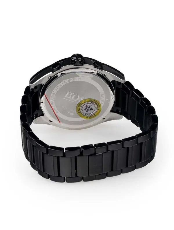 Hugo Boss Men’s Chronograph Quartz Stainless Steel Black Dial 46mm Watch 1513365