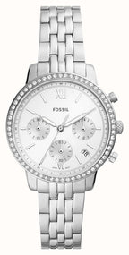 Fossil Women's Neutra | Silver Chronograph Dial | Stainless Steel Bracelet