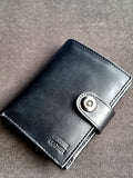 Luxury Real Cow Leather Slim Long Wallet For Men Women