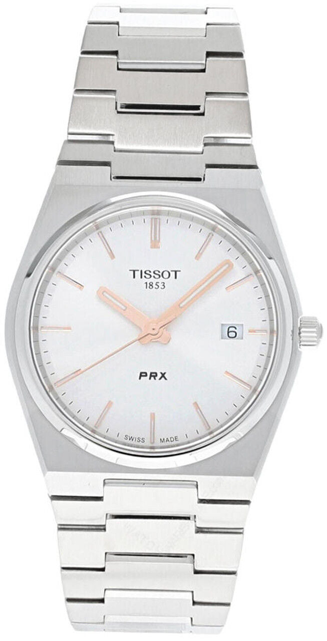 TISSOT PRX QTZ 35MM SS SILVER DIAL WOMEN'S WATCH T137.210.11.031.00