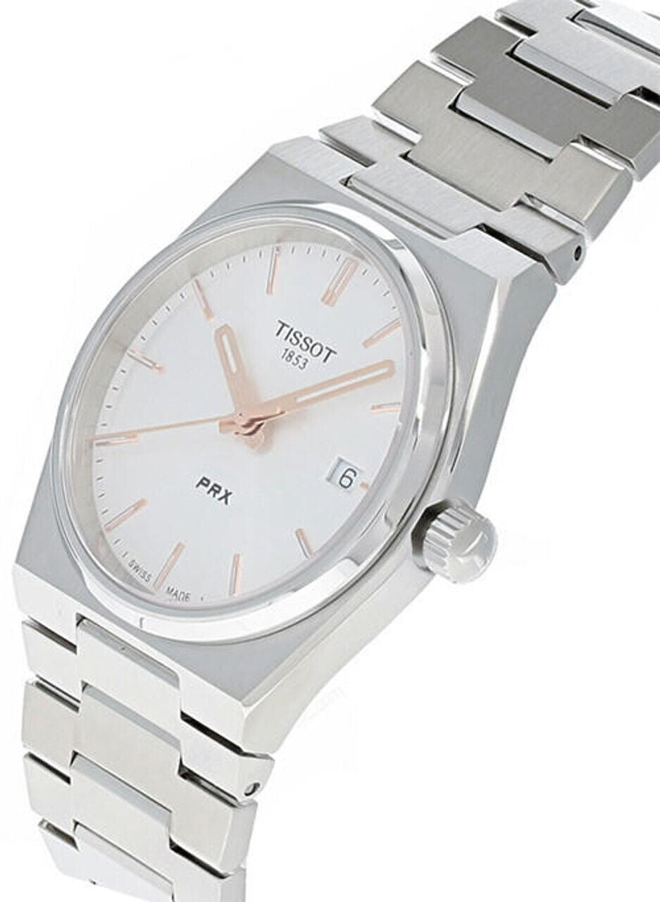 TISSOT PRX QTZ 35MM SS SILVER DIAL WOMEN'S WATCH T137.210.11.031.00