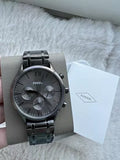 Fossil Fenmore Multifunction Men's Smoke Stainless Steel Watch NIB BQ2812