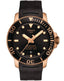 Seastar 1000 Black Dial Black Rubber Strap Men's Watch T120.407.37.051.01