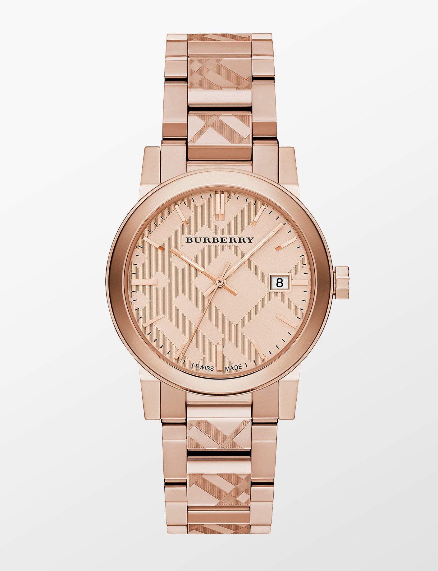 Burberry Rose Gold-Tone Dial Stainless Steel Quartz Ladies Watch BU9039