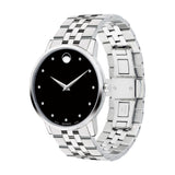 Movado Men’s Swiss Made Quartz Stainless Steel Black Dial 40mm Watch 0607201