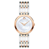 Movado Women’s Quartz Swiss Made Stainless Steel Mother of pearl Dial 28mm Watch 0607114