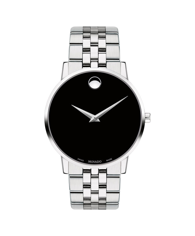 Movado Men’s Quartz Swiss Made Stainless Steel Black Dial 40mm Watch 0607199 Hover Image