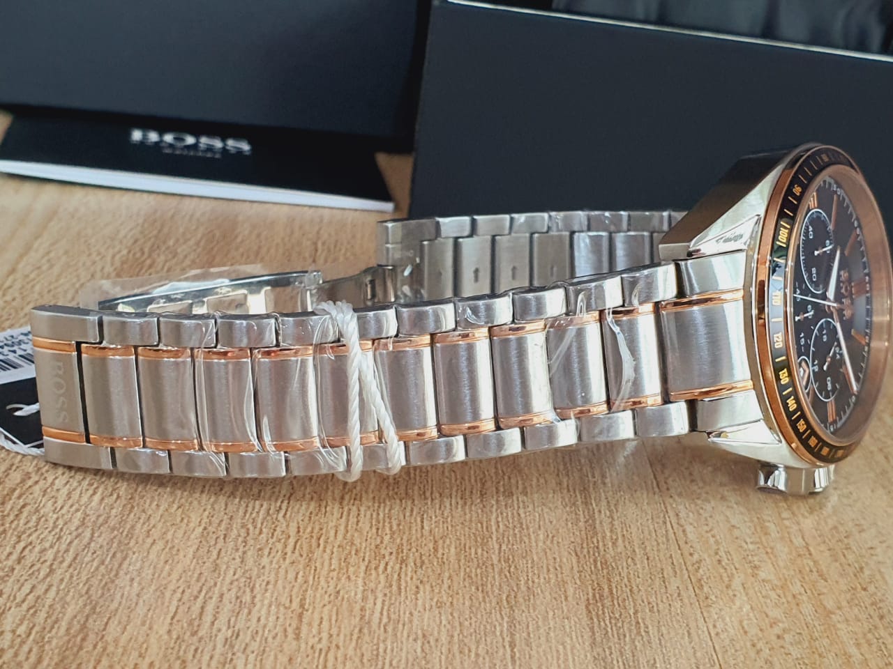 Hugo Boss Men’s Chronograph Quartz Stainless Steel Black Dial 47mm Watch 1513094