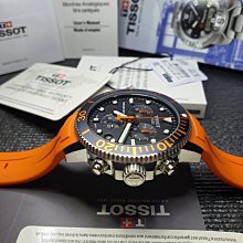 Tissot mens Seastar 660 1000 Stainless Steel Casual Watch Orange T1204171705101