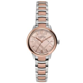 Burberry Women's Swiss Classic Round Two-Tone Stainless Steel Bracelet BU10117 Hover Image