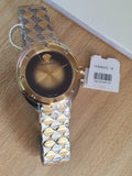 Versace Women’s Quartz Swiss Made Stainless Steel Gold Dial 38mm Watch VEBM00518