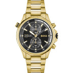 BOSS Chronograph Quartz Watch for Men with Gold Coloured Stainless Steel Bracelet - 1513932
