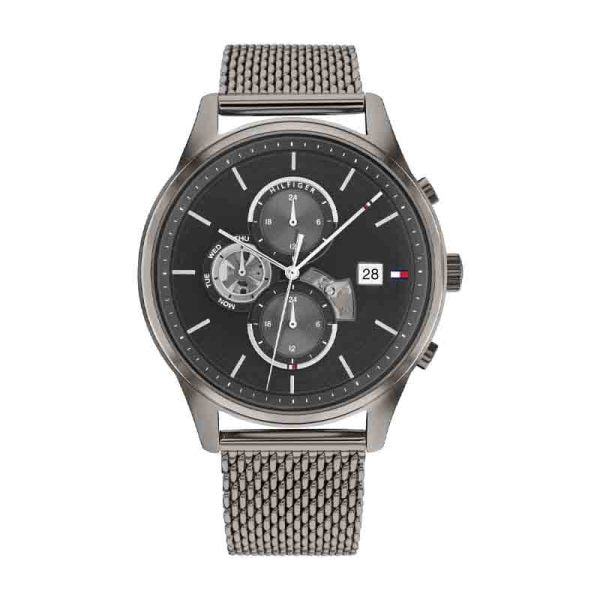 Tommy Hilfiger Men\'s Quartz Grey Stainless Steel Grey Dial 44mm Watch