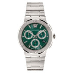 Versace Men’s Quartz Swiss Made Silver Stainless Steel Green Dial 43mm Watch VEZ900121