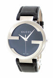 Gucci Men’s Swiss Made Quartz Black Leather Strap Black Dial 42mm Watch YA133205