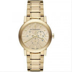 Burberry Women’s Swiss Made Stainless Steel Gold Dial 38mm Watch BU9753
