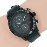 Hugo Boss Men’s Chronograph Quartz Leather Strap Black Dial 44mm Watch 1513389