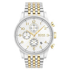 Hugo Boss Men’s Chronograph Quartz Stainless Steel White Dial 44mm Watch 1513499
