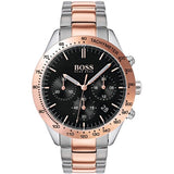 Hugo Boss Men’s Quartz Two-tone Stainless Steel Black Dial 42mm Watch 1513584