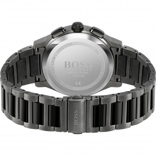 Hugo Boss Men’s Chronograph Quartz Stainless Steel Black Dial 43mm Watch 1513814