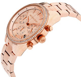 Michael Kors Women’s Quartz Stainless Steel Rose Gold Dial 37mm Watch MK6357