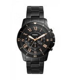 Fossil Men’s Chronograph Quartz Stainless Steel Black Dial 44mm Watch FS5374
