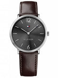 Tommy Hilfiger Men’s Quartz Leather Strap Grey Dial 40mm Watch 1710352