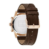 Tommy Hilfiger Men’s Quartz Leather Strap Brown Dial 44mm Watch 1710400