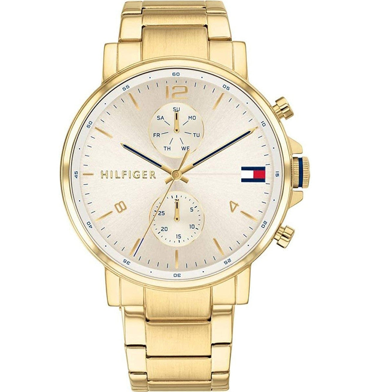 Tommy Hilfiger Men’s Quartz Stainless Steel Gold Dial 44mm Watch 1710415