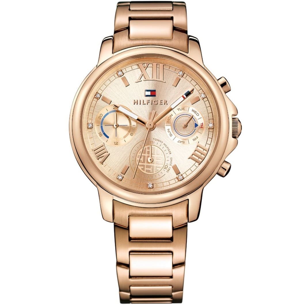 Tommy Hilfiger Women’s Quartz Stainless Steel Rose Gold Dial 38mm Watch 1781743