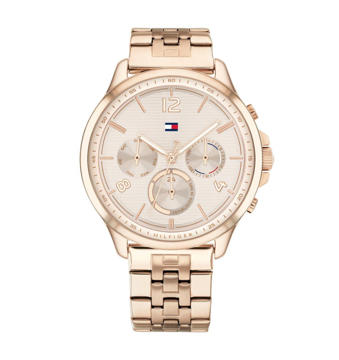 Tommy Hilfiger Women’s Quartz Stainless Steel Rose Gold Dial 38mm Watch 1782224