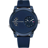 Tommy Hilfiger Men’s Quartz Silicone Strap Blue Dial 44mm Watch 1791556