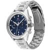 Tommy Hilfiger 1791725 Bennett Blue Dial Silver Stainless Steel Men's Watch.