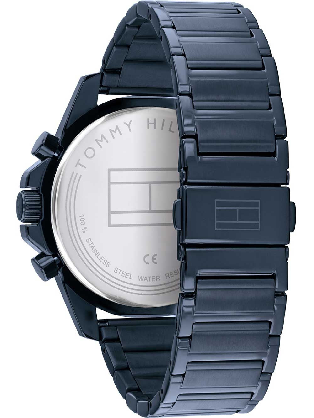 Tommy Hilfiger Men’s Quartz Stainless Steel Blue Dial 45mm Watch 1791789