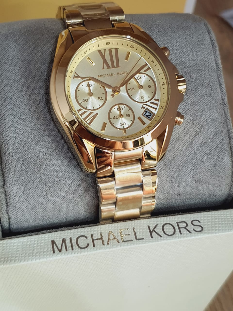 Michael Kors Women’s Quartz Stainless Steel Gold 35mm Watch MK5798