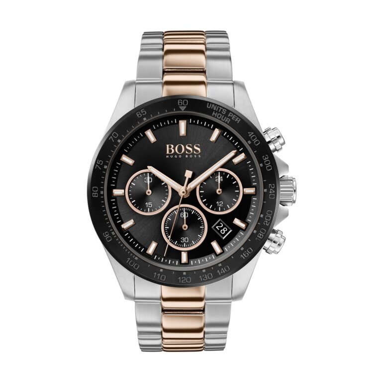 Hugo Boss Men’s Analog Stainless Steel Black Dial 45mm Watch 1513757