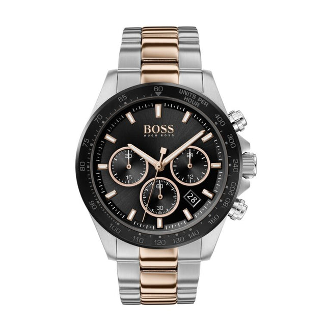 Hugo Boss Men’s Analog Stainless Steel Black Dial 45mm Watch 1513757 Hover Image