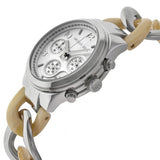 Michael Kors Women’s Quartz Two-tone Stainless Steel Silver Dial 38mm Watch MK4263