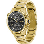 BOSS Chronograph Quartz Watch for Men with Gold Coloured Stainless Steel Bracelet - 1513932