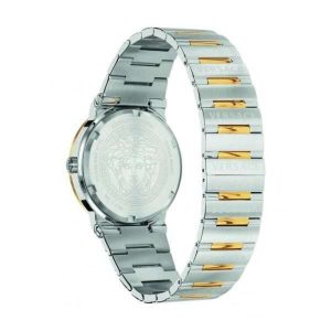Versace Men’s Quartz Swiss Made Two-tone Stainless Steel Green Dial 41mm Watch VEVI00420